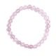 Pulsera Bola de Cuarzo Rosa 8 mm