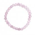 Pulsera de Cuarzo Rosa 6 mm