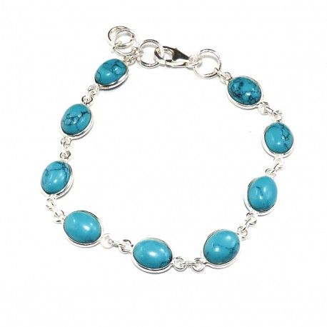 Pulsera Plata de Ley Piedra Luna india