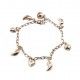 Pulsera Corazones Plata de Ley 