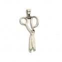 Colgante Tijera Plata 3 cm