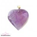 Colgante de Amatista Corazón 3 cm