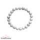 Pulsera de Howlita Blanca 6 mm