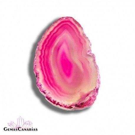 AGATA FUCSIA EN PLACA 6 cm