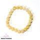 Pulsera de Jade Amarillo Bola 8 mm