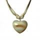 Collar Corazón de Agata con Plata | Pieza Exlusiva