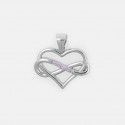 Colgante Corazón con Infinito en Plata