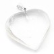 Colgante de Cuarzo Blanco Corazón
