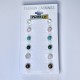 Set de Pendientes de Mineral en Bola
