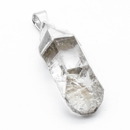Colgante de Cuarzo Blanco Punta Bruto