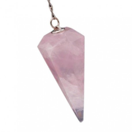 Péndulo de Cuarzo Rosa