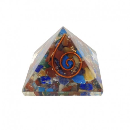 Pirámide de Orgonita 7 Chakras