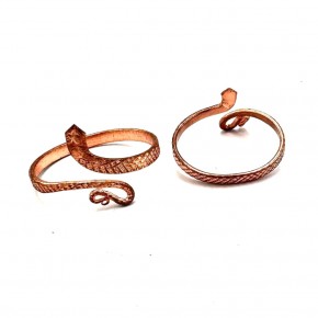 Anillo de Cobre Serpiente Adaptable