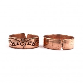 Anillo de Cobre Ojos de Buda Adaptable