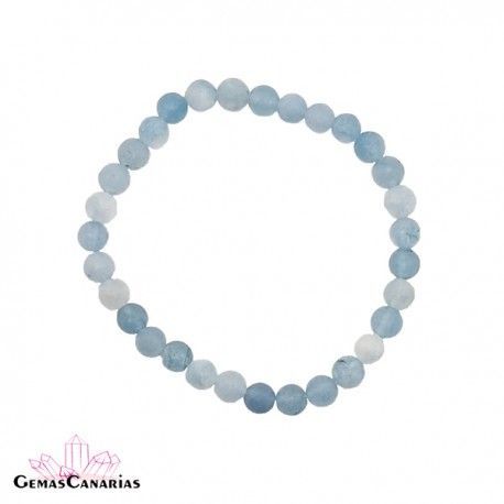 Pulsera de Cuarzo Azul 6 mm