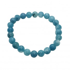 Pulsera de Aguamarina 8 mm