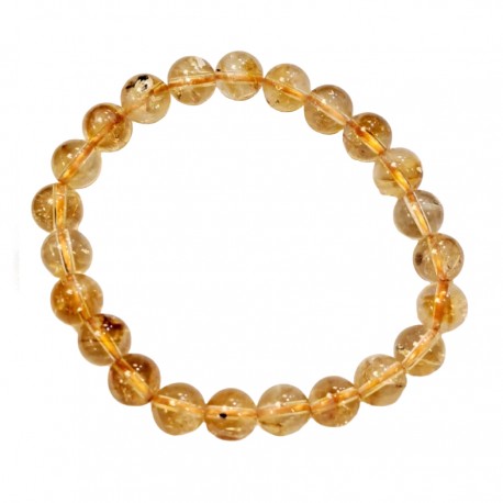 Pulsera de Citrino 8 mm Pulsera de Citrino 8 mm