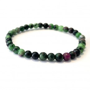 Pulsera de Zoisita Rubi 4 mm