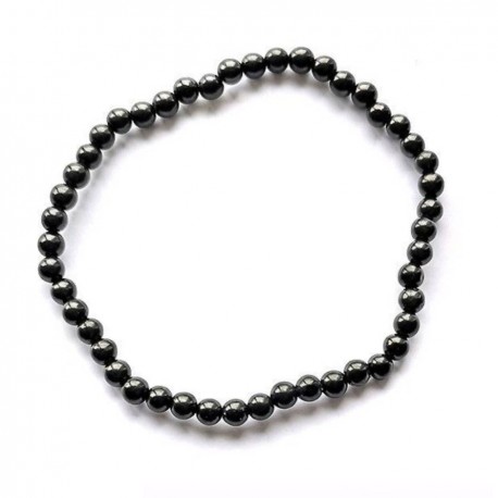 Pulsera de Shungit Natural 4 mm Pulsera de Shungit Natural 4 mm
