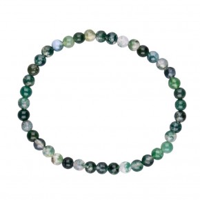 Pulsera de Ágata Musgo 4 mm