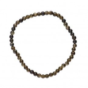 Pulsera de Obsidiana Dorada 4 mm