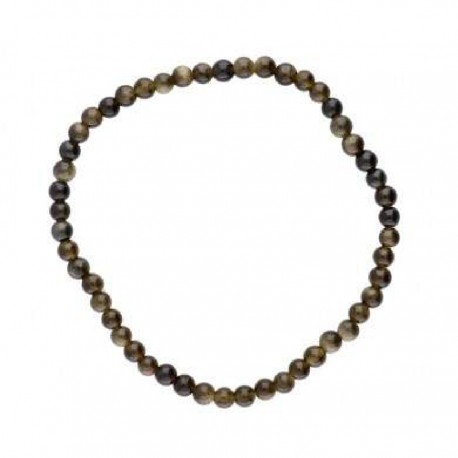 Pulsera de Obsidiana Dorada 4 mm