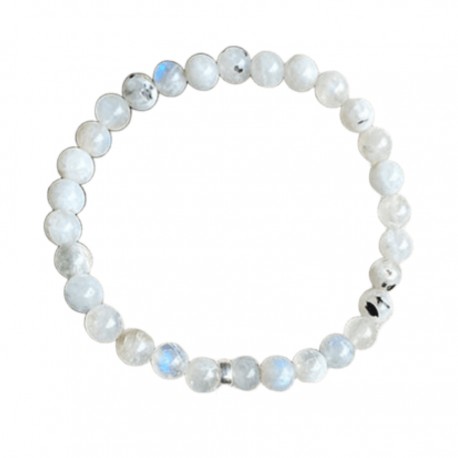 Pulsera de Piedra Luna 6 mm Pulsera de Piedra Luna 6 mm