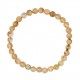 Pulsera de Cuarzo Rutilado 6 mm