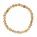Pulsera de Cuarzo Rutilado 6 mm