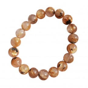Pulsera de Cuarzo Rutilado 8 mm