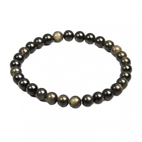 Pulsera de Obsidiana Dorada 8 mm