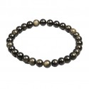 Pulsera de Obsidiana Dorada 6 mm