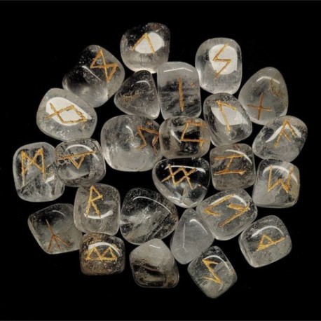 Runas Vikingas de Cuarzo Blanco