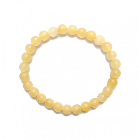 Pulsera de Calcita Amarilla 10 mm