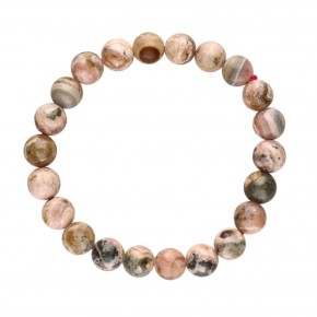 Pulsera de Rodocrosita Bola 8 mm