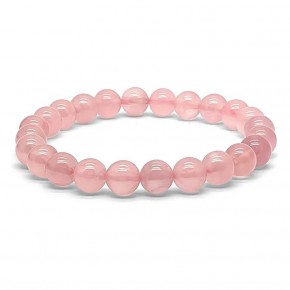Pulsera de Cuarzo Rosa Madagascar 8 mm
