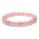 Pulsera de Cuarzo Rosa Madagascar 8 mm