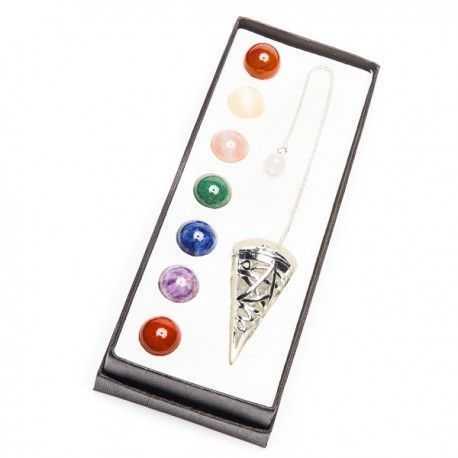 Set Pendulo 7 Chakras Intercambiable